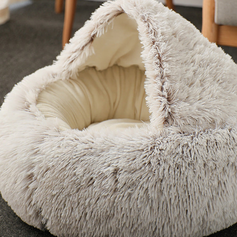 Warm Semi-Enclosed Cat Cave Bed