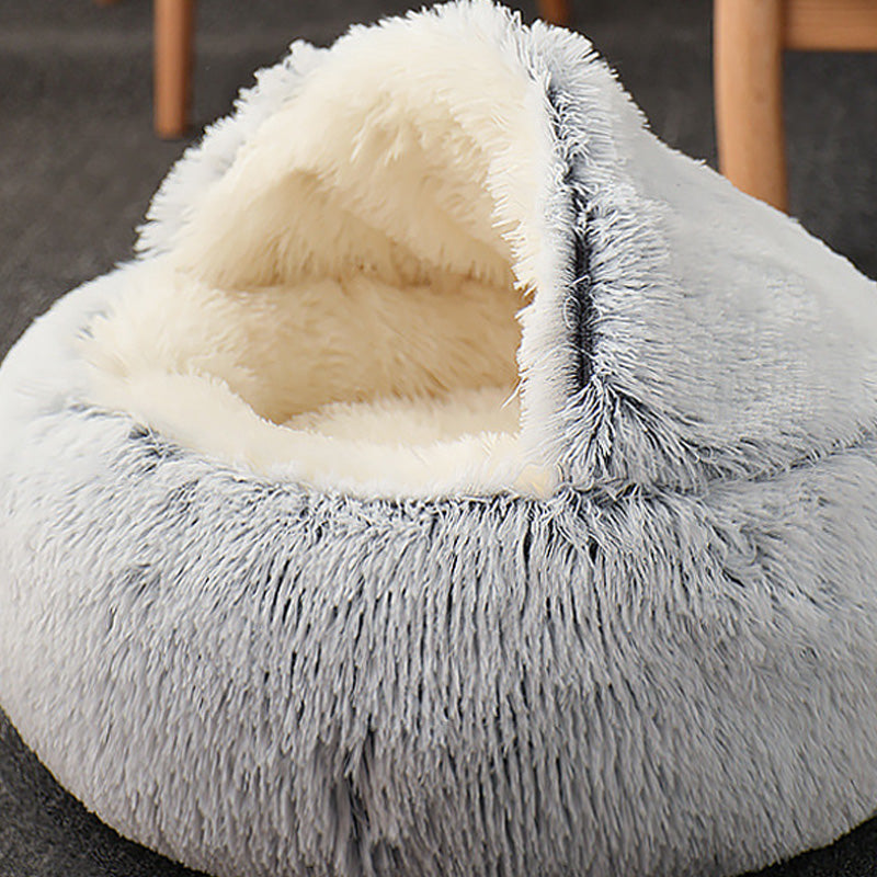 Warm Semi-Enclosed Cat Cave Bed