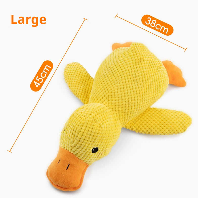 calming duck dog toy