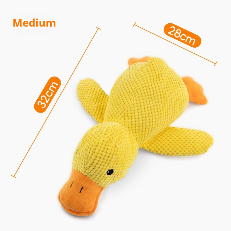 calming duck dog toy