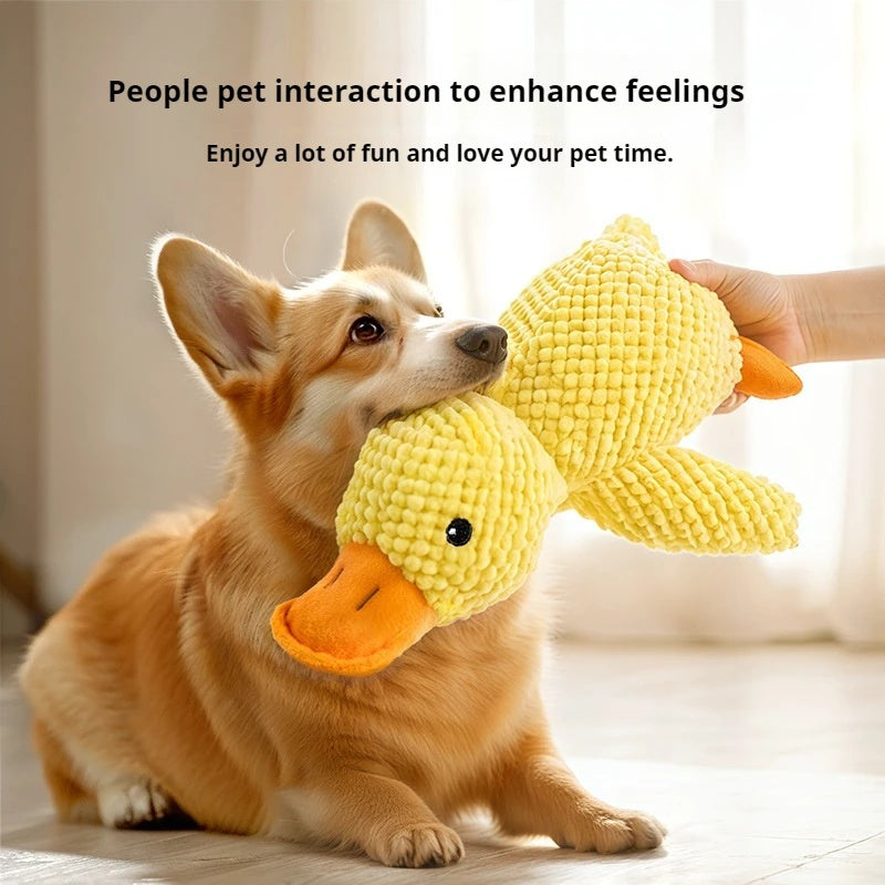 calming duck dog toy