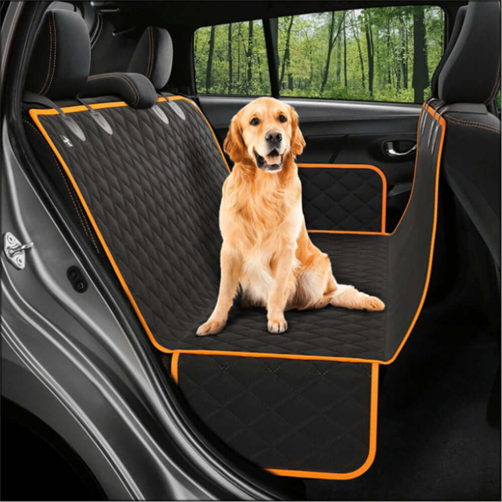 Waterproof dog car hammock for medium and large dogs providing comfort and cleanliness in vehicles.