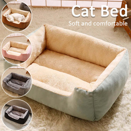 Cozy Plush Pet Bed Soft Warm & Stylish Comfort for Cats and Dogs