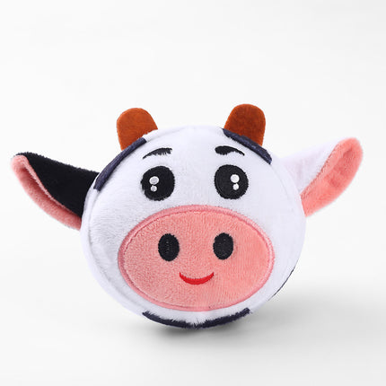 Cartoon Plush Dog Toy – Squeaky & Bite-Resistant