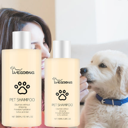 Gentle Shine Pet Shampoo bottles next to a happy owner and their dog, promoting hydration and coat care.