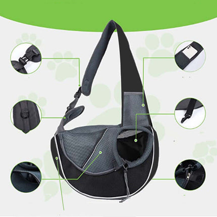 Portable Pet Travel Bag – Crossbody Carrier for Dogs & Cats (Outdoor, Lightweight)