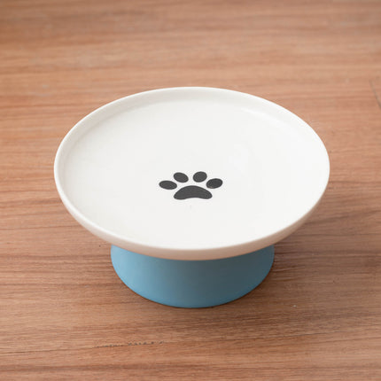 Elevated Ceramic Cat Bowl – Anti-Vomit & Comfortable Eating