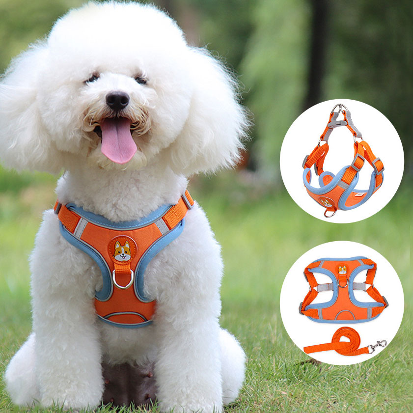 No-Pull Reflective Dog Harness with Leash