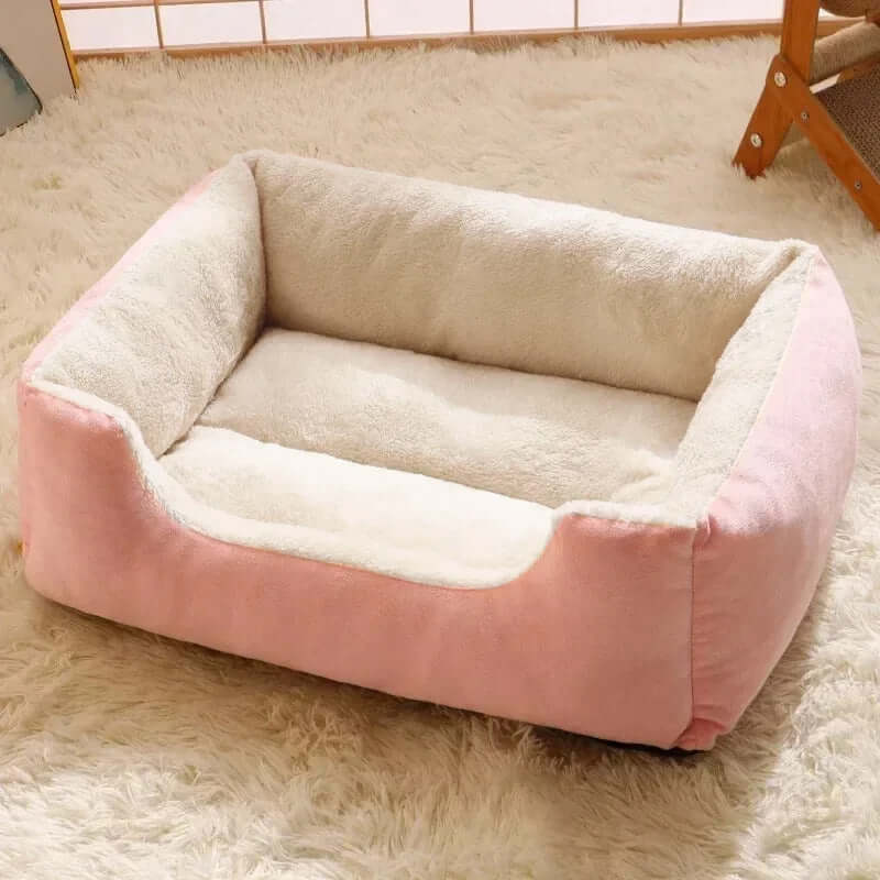 Cozy Plush Pet Bed Soft Warm & Stylish Comfort for Cats and Dogs