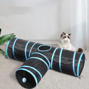 3-Way Cat Tunnel with Toy Ball