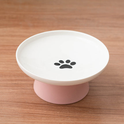 Elevated Ceramic Cat Bowl – Anti-Vomit & Comfortable Eating