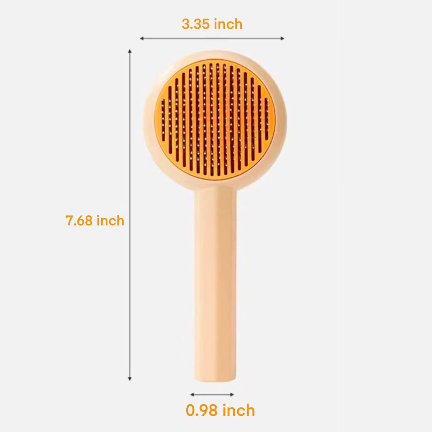 2-in-1 Self-Cleaning Grooming Brush for Cats & Dogs 