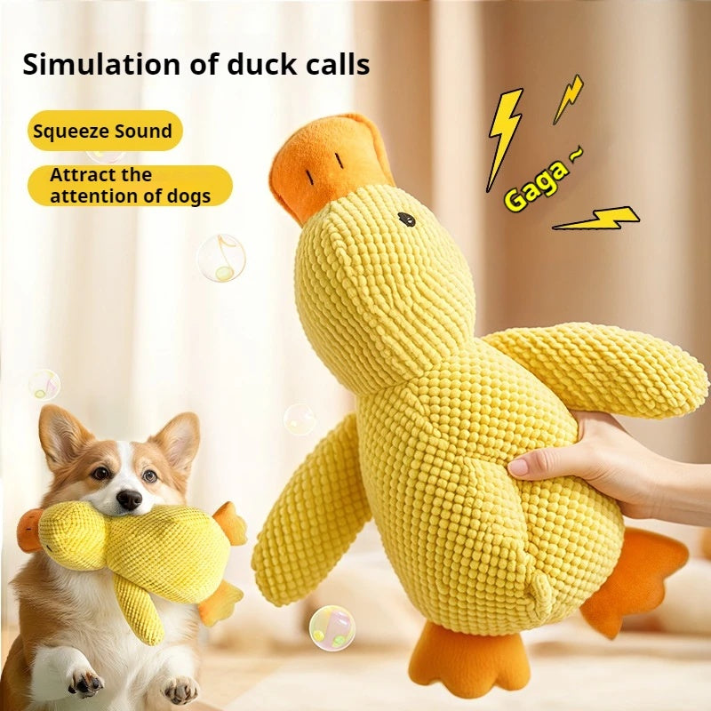 calming duck dog toy