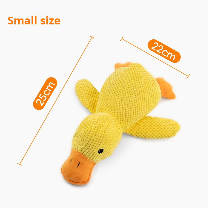 calming duck dog toy