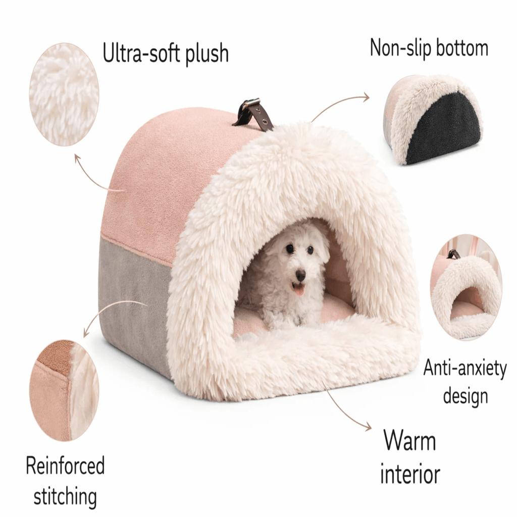 Calming Cat Cave Bed