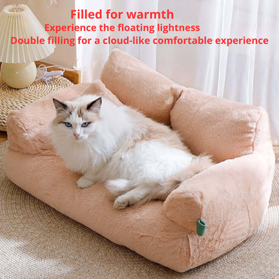 Fluffy Pet Bed Ultra-Soft Cozy Lounge Resting Mat